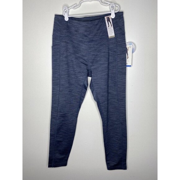 Mondetta Womens Large Blue Performance Luxury High‎ Waisted Full Length Leggings - Picture 2 of 10